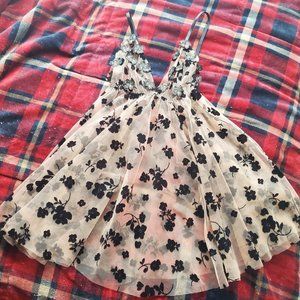 Floral babydoll sheer lingerie 1XL
